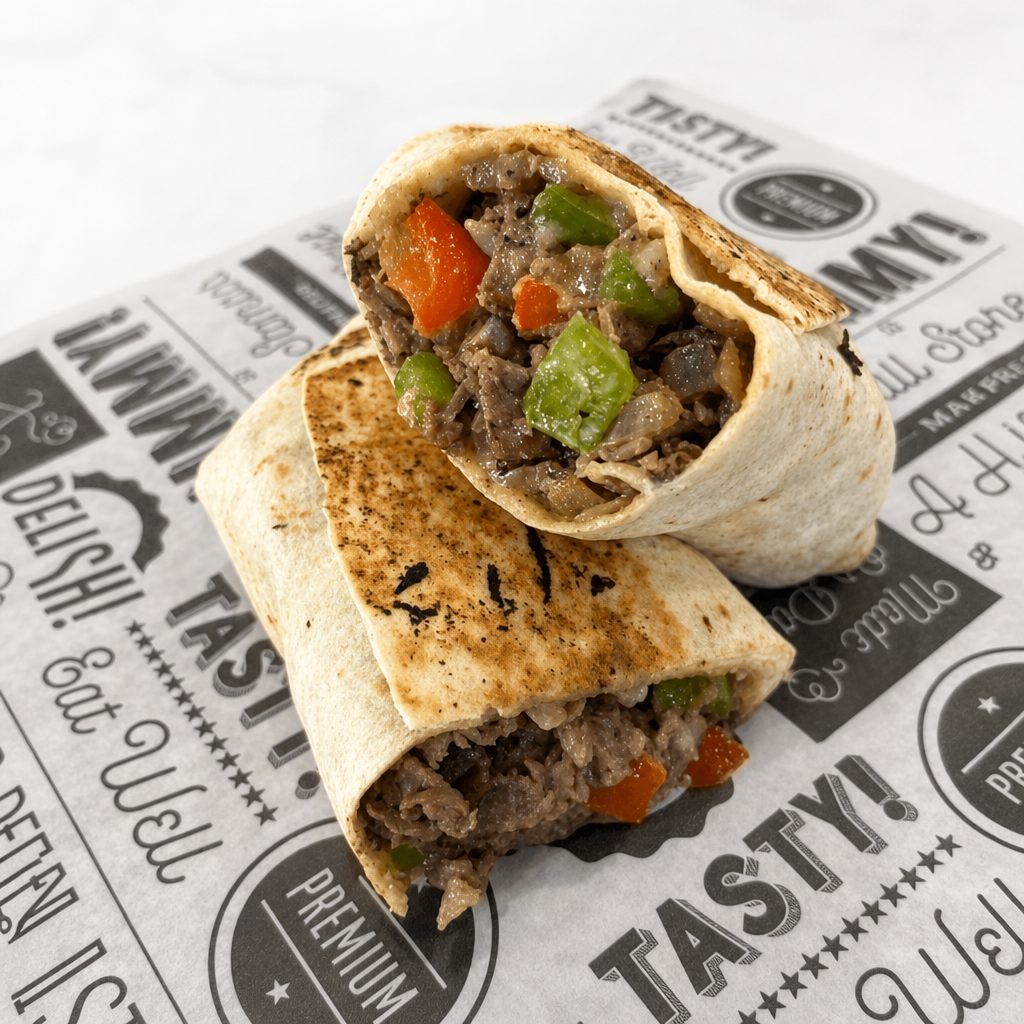 Philly Cheese Steak Wrap.