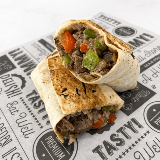 Philly Cheese Steak Wrap.