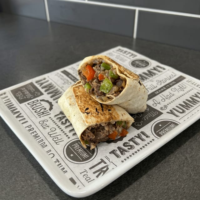 Philly Cheese Steak Wrap.