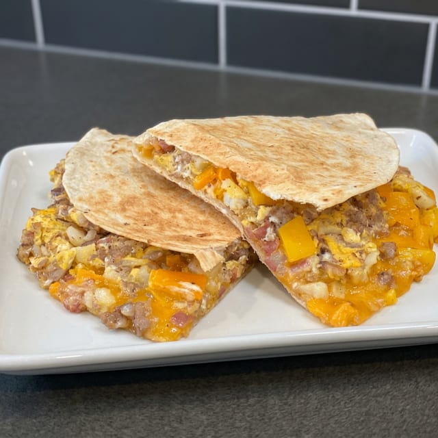 Breakfast Quesadilla (available until 11am).